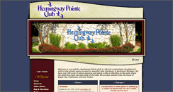 Desktop Screenshot of hemingwaypointeclub.com